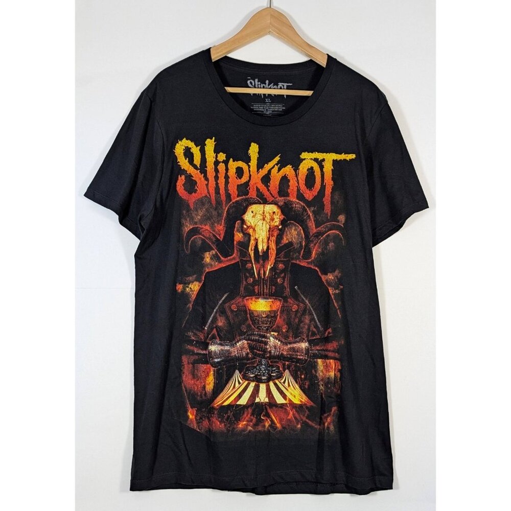 Slipknot T-shirt Sz XL Short Sleeve Heavy Metal Goat Lord Chalice Circus 2018